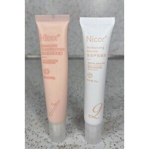 Nicor Shurou Hair Remover Cream for Face & Moisturizer Aloe Gel, 1 & 2